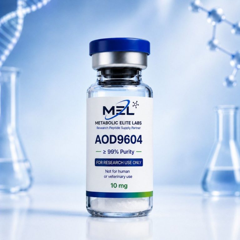 AOD-9604 5 mg research product, 10 Vials, Metabolic Elite Labs