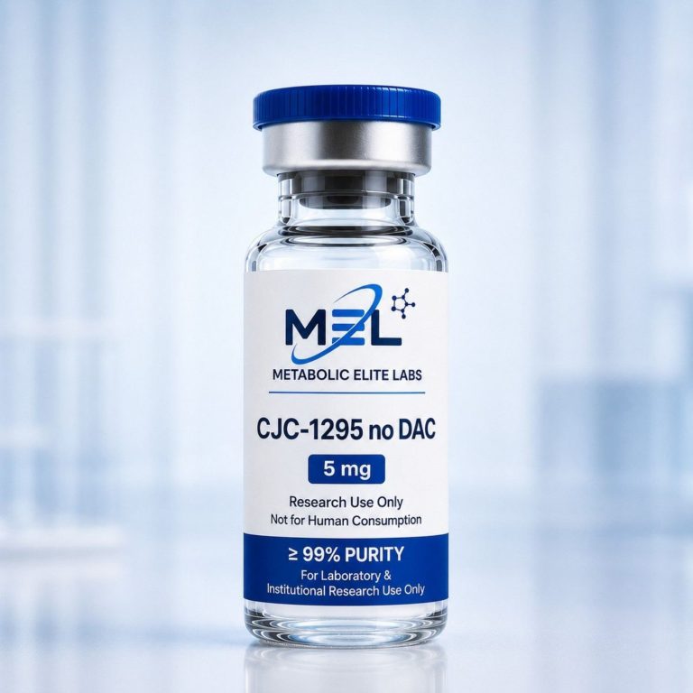 CJC-1295 No DAC 5 mg research product, 10 Vials, Metabolic Elite Labs